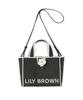 MARY QUANT Džutas logotipa iepirkumu soma LWGB254303 BLK [Lily Brown] Sieviešu
