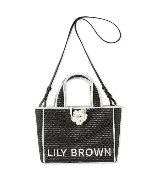 

MARY QUANT Джутовая сумка-тоут с логотипом LWGB254303 BLK [Lily Brown] Женская чёрный