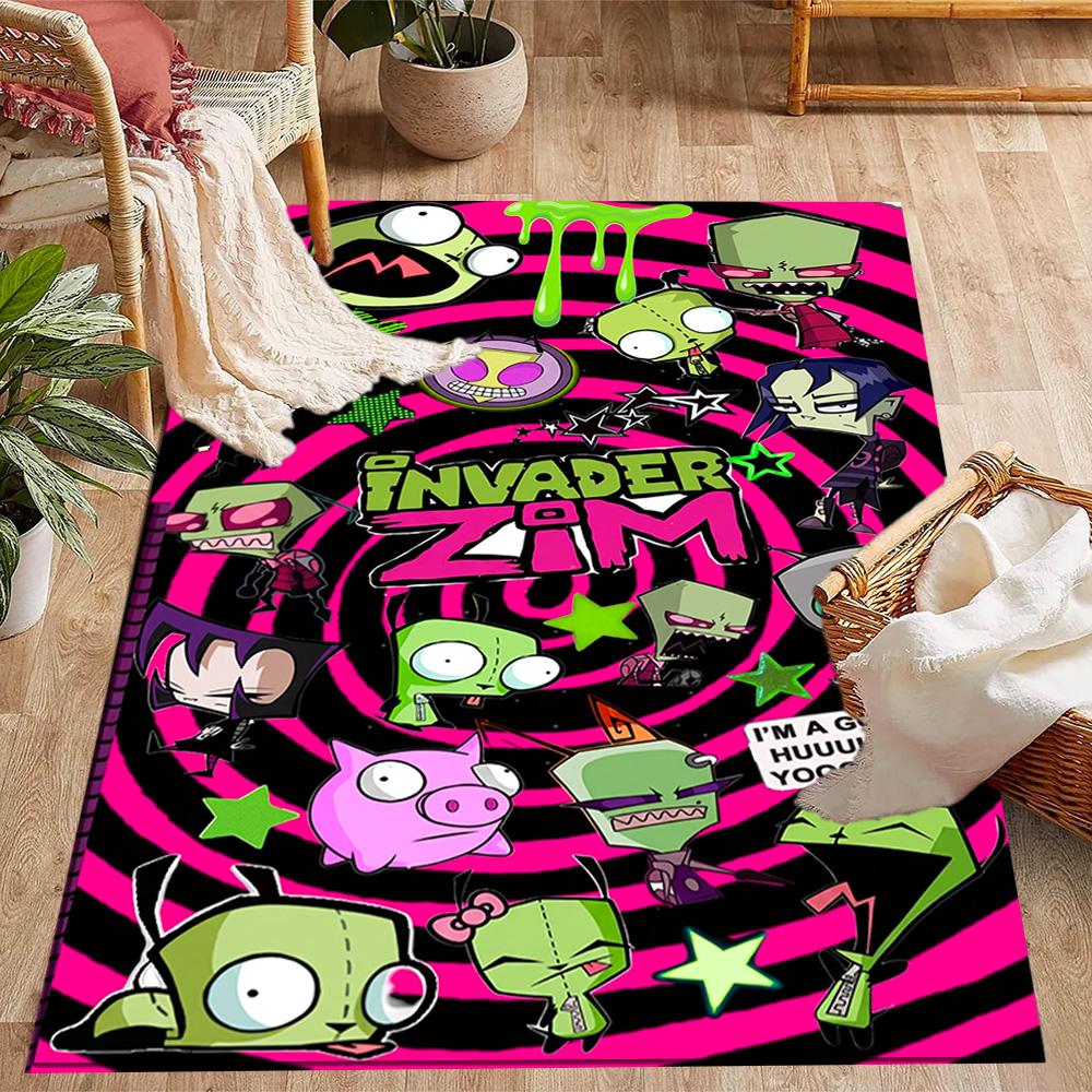 Zombie Invasion Carpet Suitable for Playrooms Balcony Game Room Dormitory Anti-slip Rug Office home decor Best for Christmas
