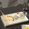 Tea Tray Food Fruit Serving Plate Dessert Plate Plastic Home Decoration for Office Outdoor