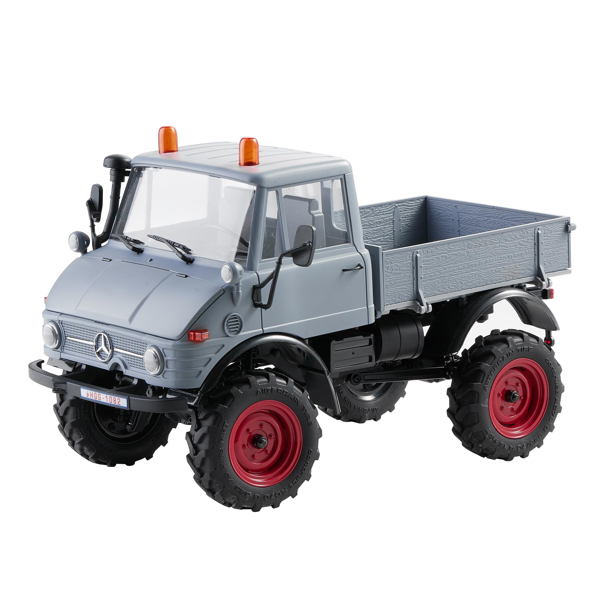 

FMS Scale FCX24 Unimog 4WD Crawler RC Radio Certified in RTR Officially Licensed 124 Off-Road Car, 2-Speed Transmission, 2.4G Control, Japan, Set, сірий колір