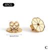 2Pcs Plum Blossom Earring Lifters Heavy Studs Secure Ear Back Stoppers Anti-Tilt Ear Plug Caps Accessory for Earrings
