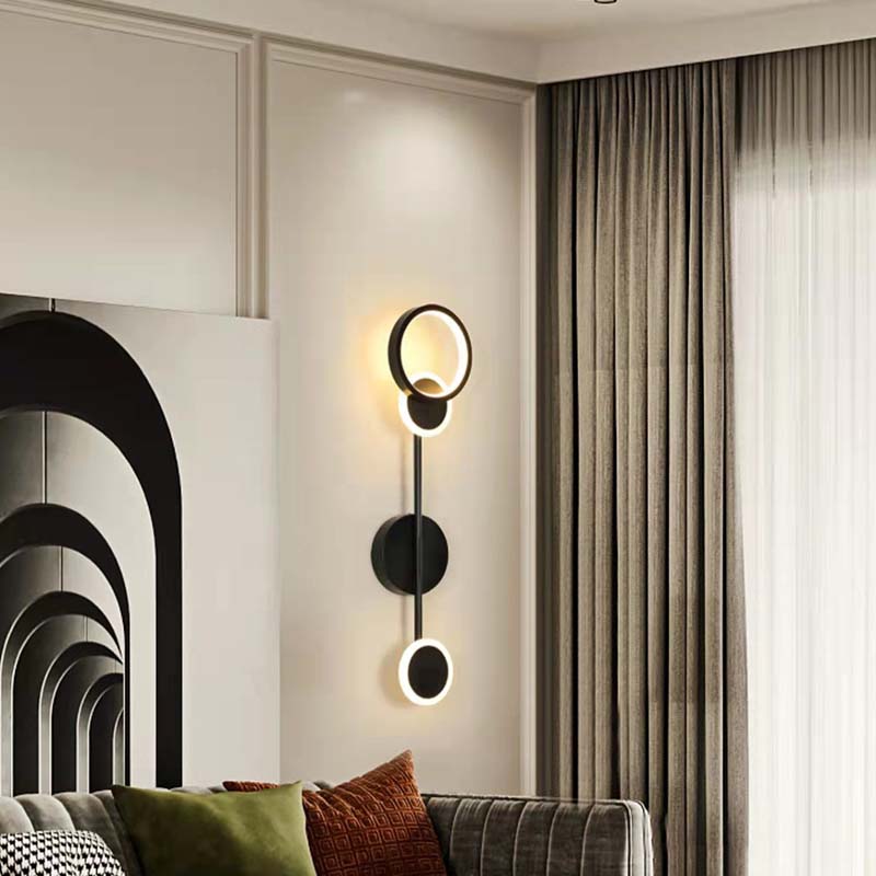 Scandinavian Creative Wall Lamp Simple Living Room Corridor Aisle Entrance Background Wall Lamp Bedroom Room Bedside Lamps