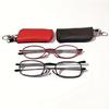 Folding Reading Glasses With Keychain Compact Bags Blue Light Blocking Spring Hinge Portable Pocket Readers +1.0 To +4.0
