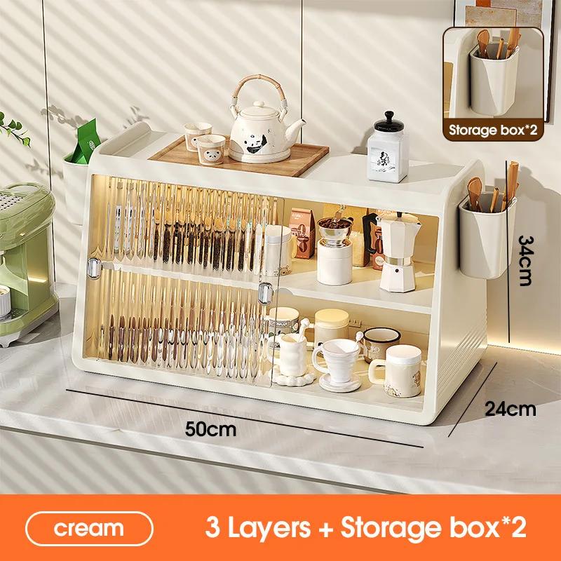 Storage Artifact Premium Tea Set Cup Holder Coffee Storage Rack Cup Water Cup Light Luxury Storage Rack Mug  Kitchen Organizer