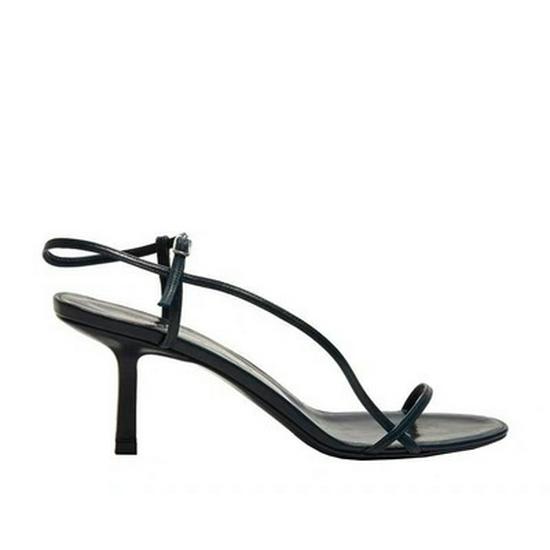 Elegant French Thin-Strap Sandals: Women's Summer 2022 Open-Toe High Heels with One-Word Buckle