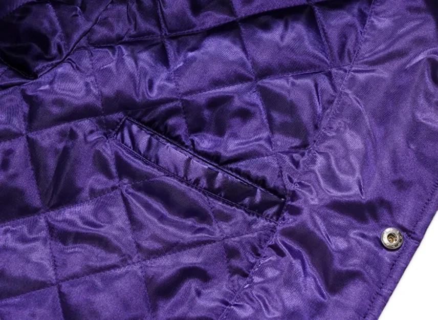 Supreme X Champion Satin Varsity Jacket "Purple"