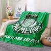 1Pc Palmeiras Print Flannel Blanket High Quality Warm Comfortable Cover for All Seasons Perfect for Gifts Home Decor
