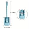 Long Handle Toilet Brush with Base, Set of Toilet Without Dead Corners, No Hair Off Cleaning Brush, Toilet Slot Brush