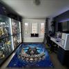 1PC Custom Name Moonlit Goat Skulls Theme Floor Mat Ideal for Living Room, Game Rooms, Office, Bedroom,Floor Mat Playful Design