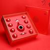 Red Chinese Wedding Tea Set: Complete Gift with Bride's Dowry Tray & Teapot