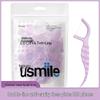 usmile Double Line Fresh Mint Floss Picks - 60 Individually Wrapped Portable Sticks