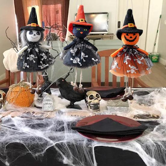 Halloween Ghost Pendant Hanging Ornament Easy to Install Funny Spooky Witch Pendant Festival Party Decoration
