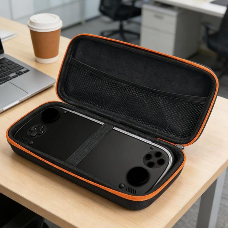 Protector Case Storage Box for AYN 3 Scratchproof Bag Handheld Game Console Carrying Case with Mesh Pocket Lanyard