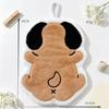 Soft Hand Towel Animal Back Hanging Towel Cute Tableware Cleaning Towel  Kitchen