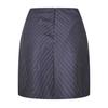Off White Womens/Ladies Pinstripe Wool Blend Slim Mini Skirt
