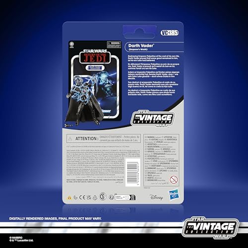 Hasbro Star Wars Vintage Collection Star Wars Episode VI: Return of the Jedi Darth Vader (Emperor's Wrath) Premium 3.75-inch Collectible Action Figure