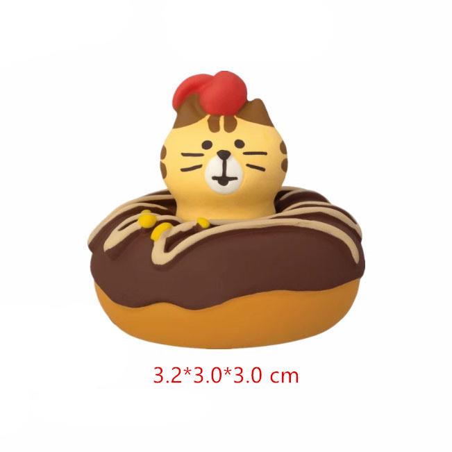 Japanese Cat Zakka Miniature Bread & Coffee Shop Resin Decor