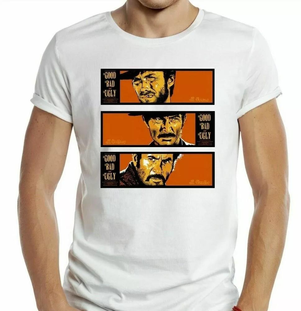 

The Good The Bad The Ugly T-Shirt Retro Cool Gift Tee Cowboy Clint Eastwood UK Unisex T-Shirt XXXXL