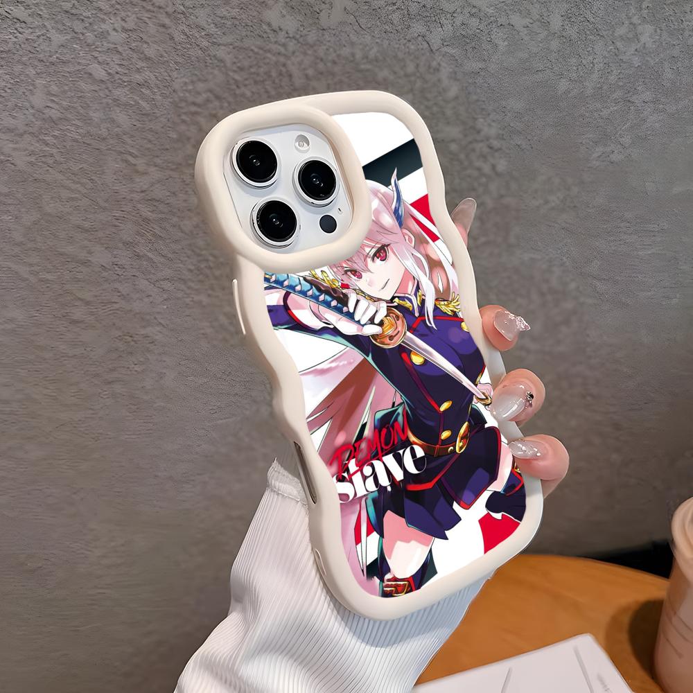 

Mato seihei no slave Uzen Kyouka Чехол для телефона для iPhone 17 16 15 14 13 12 11 Air Pro Max Plus Волнистый край ТПУ Цветная крышка Роскошный iPhone17