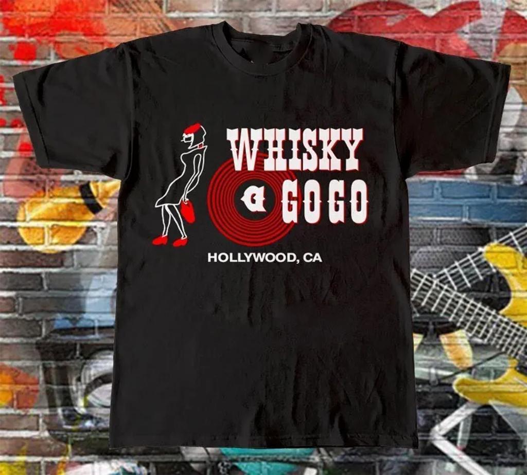 T shirt Whiskey A Go Go T Shirt vintage 80s Size S-4XL MR375