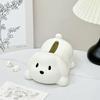 Cute Dog Tissue Box Ceramic Toilet Paper Box Animal Shape Napkin Holder  Bedside