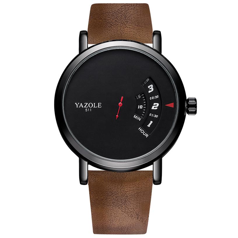 

UTHAI CQ57 Men s Quartz Watch, Watch Leather Strap, Sports, Business, Leisure, Waterproof Top Brand, Simple Men s Watch 511-Brown