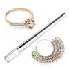 Silver Color Ring Sizer Japan Size Ring Gauge Professional Measuring Mandrel Stick  Jewelry Making