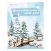 Winter Schnee DIY Collage Aufkleber - Weihnachten Journal Pack