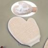 1 Piece Of Cotton And Linen Material Shower Gloves, Double-Sided Mud And Ash Scrubbing Household Cleaning And Scrubbing Towels, Body Cleansing Tool