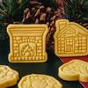 Christmas Cookie Molds Christmas Patterned Cookie Cutters Easy To Use Baking Tools Baking Molds Great for Festive Treats