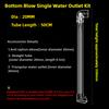 Transparent Acrylic Water Outlet Tube Bottom Fish Tank Filter Tube Triangle Duckbill Outlet Pipe Bottom Blowing Fish Feces Kit