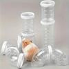 Hamster Plastic Tube DIY External Bathroom Maze Tunnel Small Pet Toy 5.5CM for Golden Hamsters
