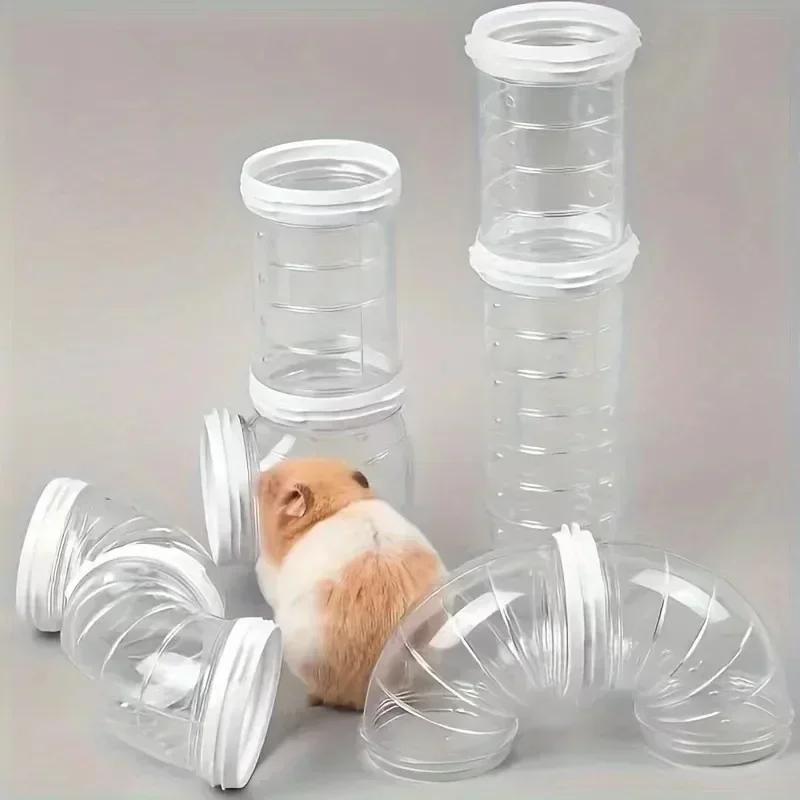 Hamster Plastic Tube DIY External Bathroom Maze Tunnel Small Pet Toy 5.5CM for Golden Hamsters