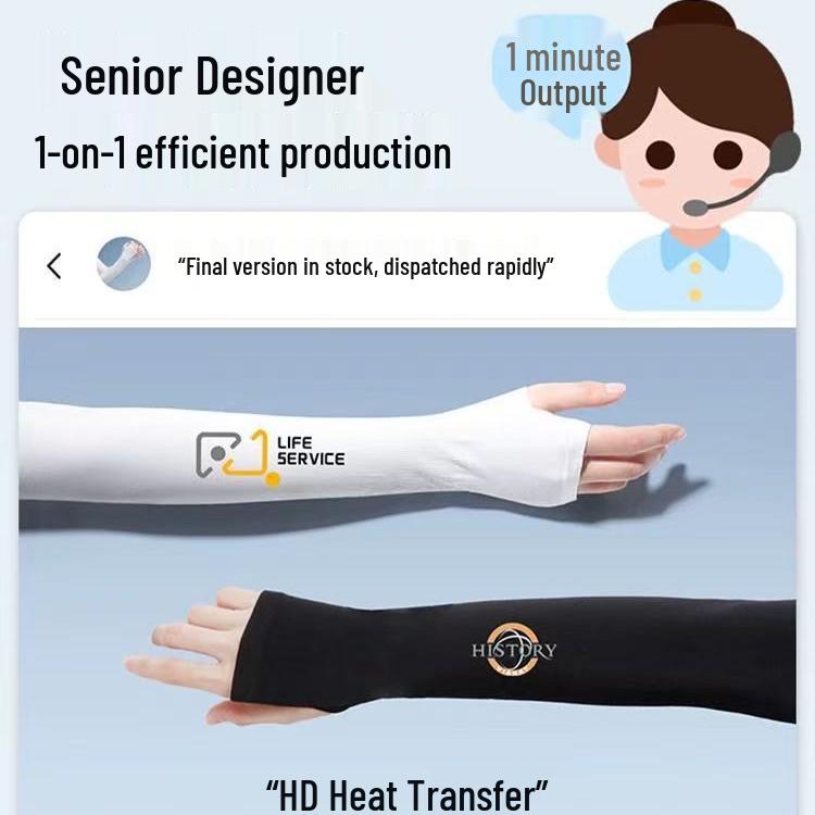 Ice Silk Anti-UV Sun Protection Sleeves for Men & Women – Cool Arm Covers for Driving