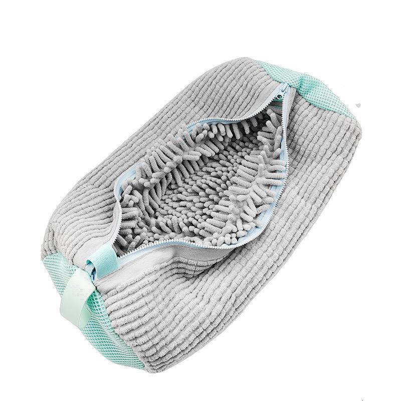 

New Lazy Artifact Household Machine Wash Shoes Anti-deformation Wash Bag светло-серый