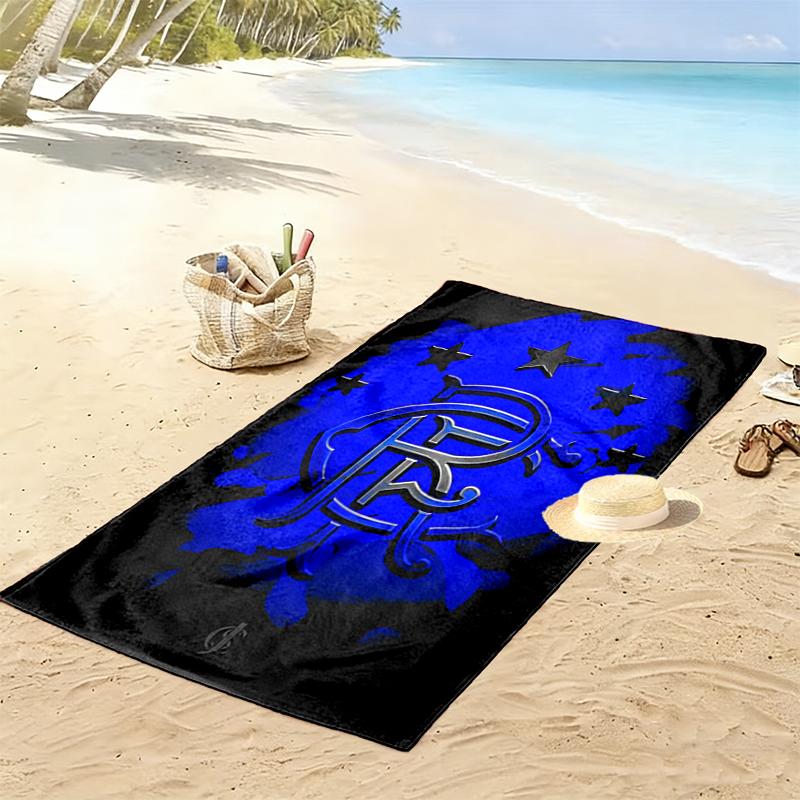 1 Stück Rangers FC Strandtuch, Outdoor-Strandtuch, Ideale Strandutensilien und Urlaubsartikel