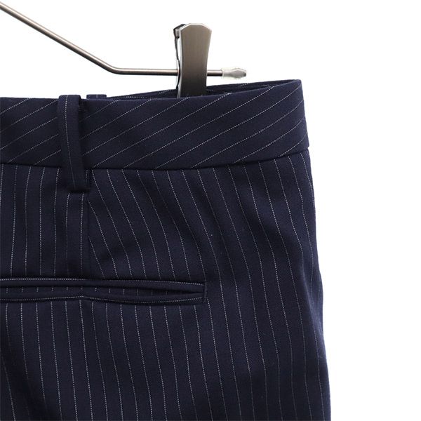 346 BROOKS BROTHERS wool blend stripe Slacks pants 8 Navy Women Used