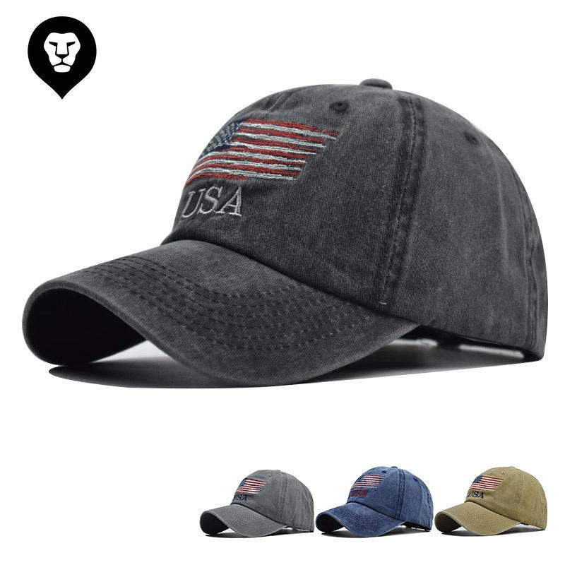

Шляпа Стираная бейсболка Old Flag Classic USA Cotton Hat Adjustable