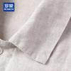 ROMON Men's Linen Short-Sleeve Chinese Style Shirt