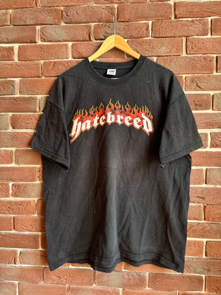 Sällsynt Vintage 00-tal Hatebreed Amerikanskt Hardcore Band T-shirt xl svart y2k Unisex T-shirt