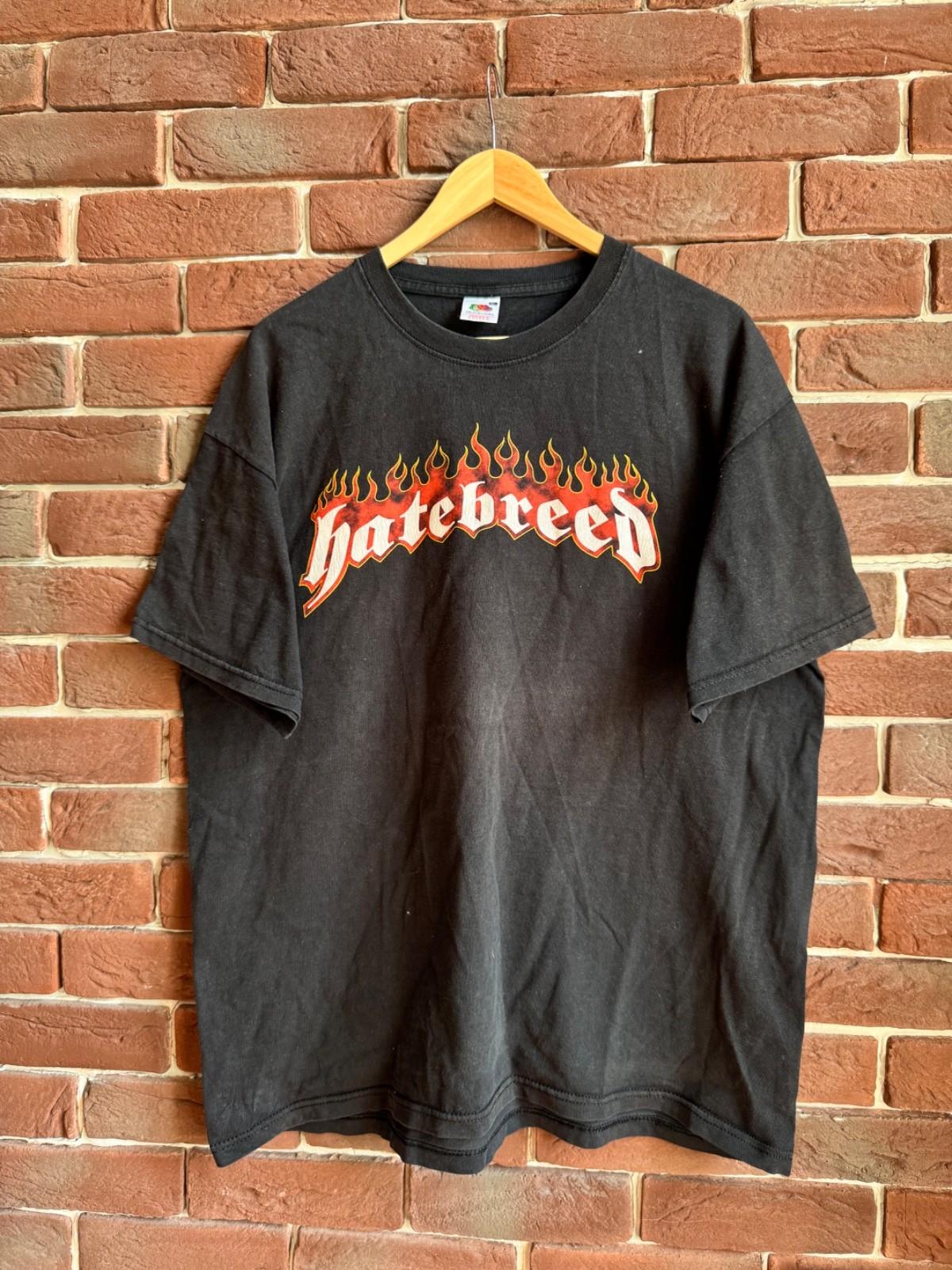 Rare Vintage 00s Hatebreed American Hardcore Band Tshirt xl black y2k Unisex T-Shirt S