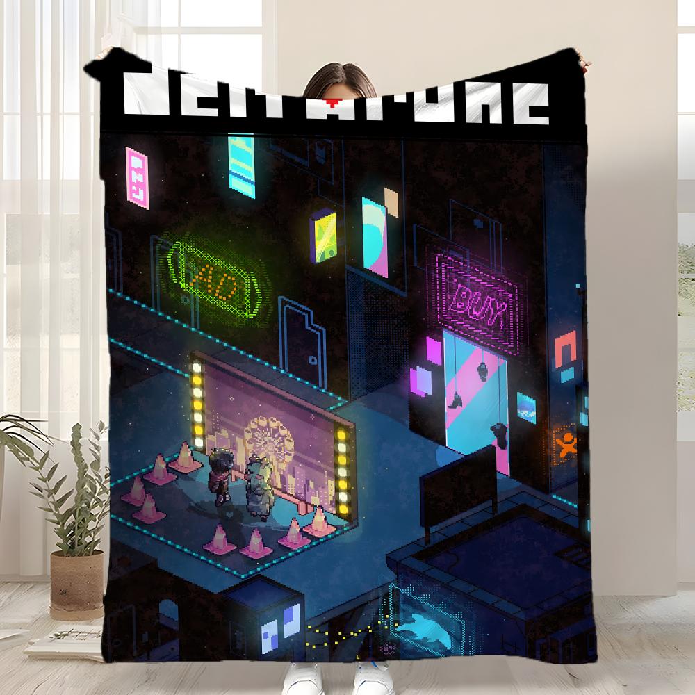 Game Deltarune Throw Kid-Friendly Flannel Throw Blanket Soft Warm Anti-Static Washable All Season