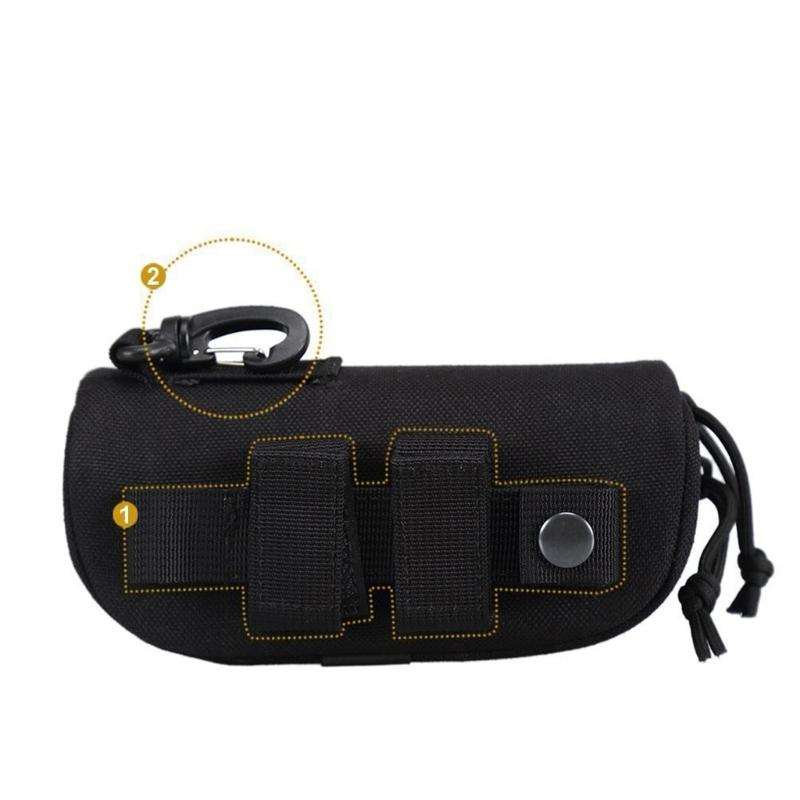 Compacts Eyewears Pouches Office Commuters Glasses Box Traveler Eyeglass Holder for Backpacks Belt Gear Organization