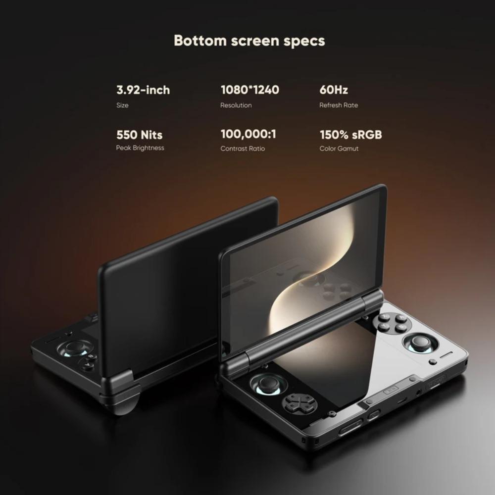 AYN THOR Handheld Game Console 6'' AMOLED 120Hz Main Screen 4K 60fps DP Output Snapdragon 8 Gen 2 Processor 27W Fast Charging