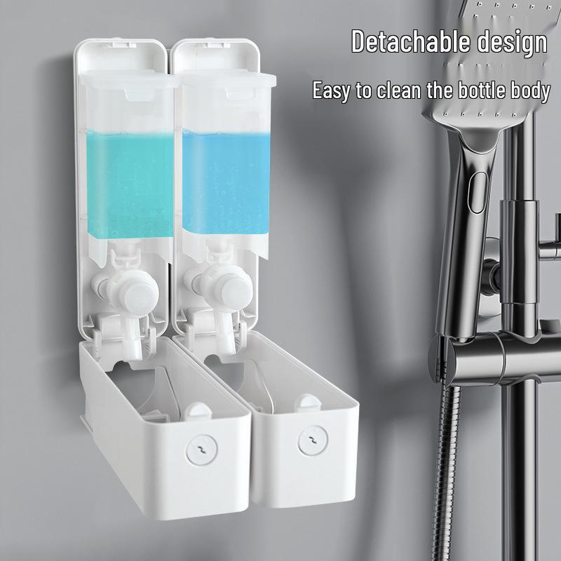 Wandmontierter nachfüllbarer Spender für Shampoo, Duschgel und Handdesinfektionsmittel