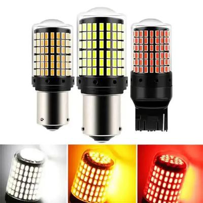 2Pcs 1156 BA15S P21W BAU15S PY21W T20 7440 W21W 3157 1157 P21/5W W21/5W LED Bulbs 144smd Led CanBus Lamp For Turn Signal Light