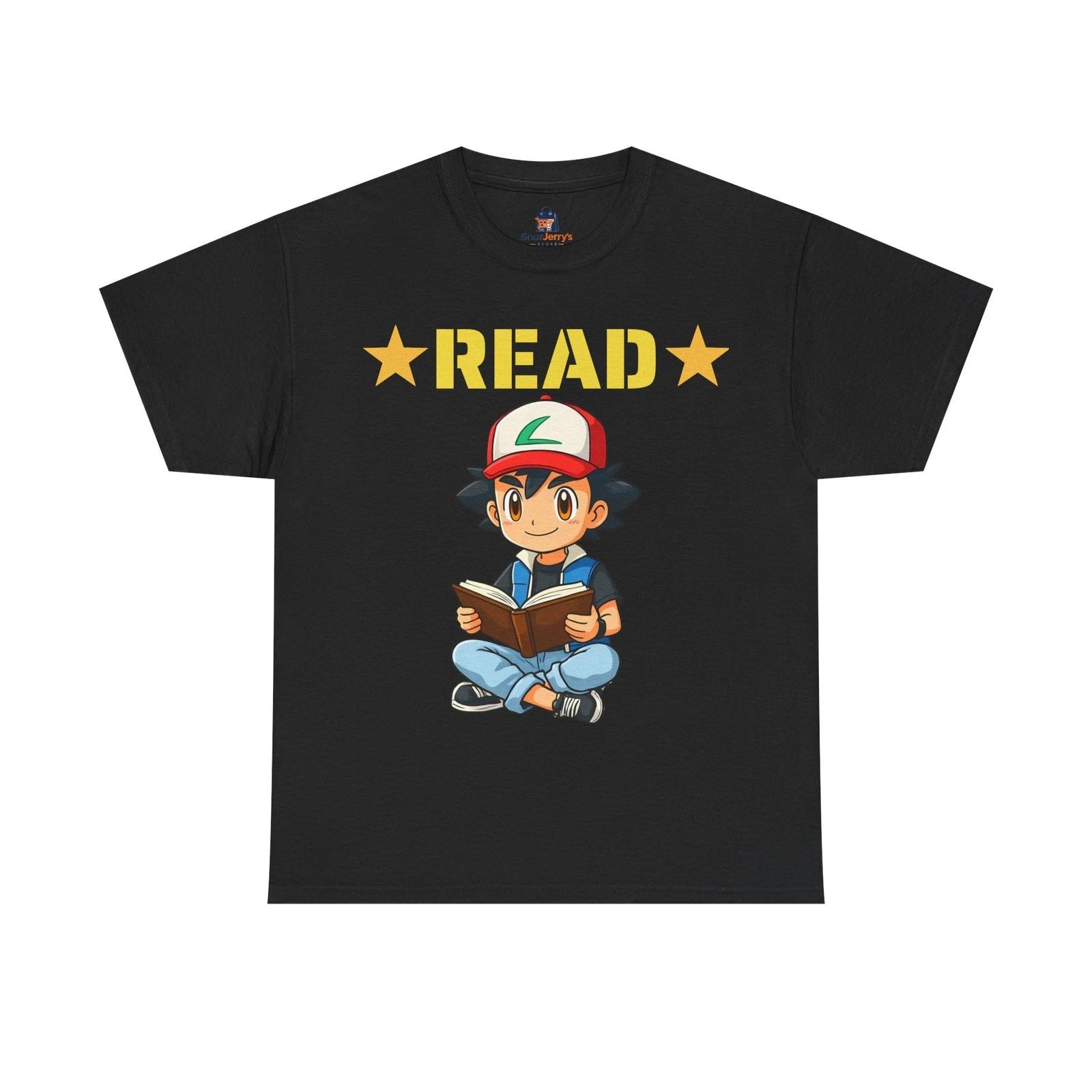 Boy Reading a Book - Unisex T-Shirt S