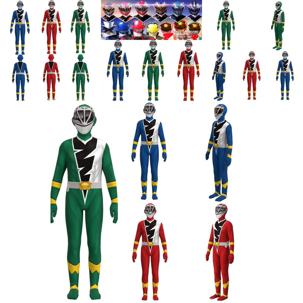 Παιδική Ολόσωμη Φόρμα Kishiryu Sentai Ryusoulger, ιδανική για πάρτι Halloween και παιχνίδι ρόλων