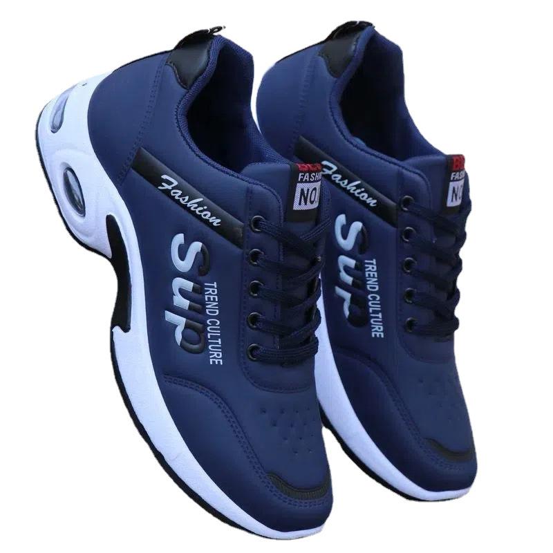 Autumn New Men's Shoes Sports Shoes Men's Shoes Men's Leather Running Shoes Lace-up Casual Men's Shoes